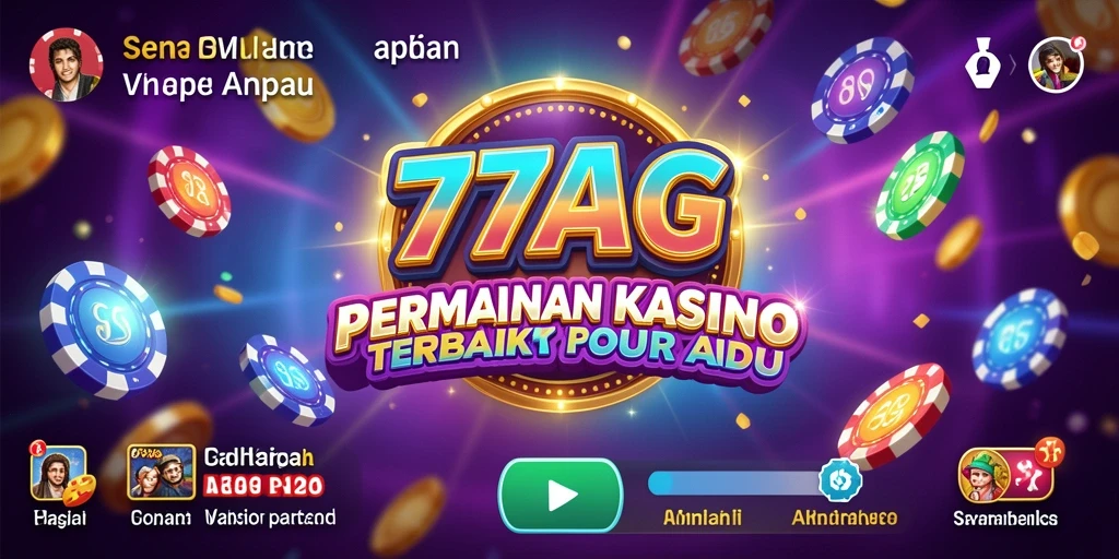 Tampilan gameplay menarik dari 77AG dengan berbagai permainan Kasino.