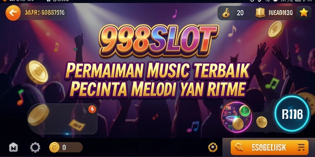 Tampilan game 988SLOT menampilkan pemain menikmati pengalaman musik interaktif.