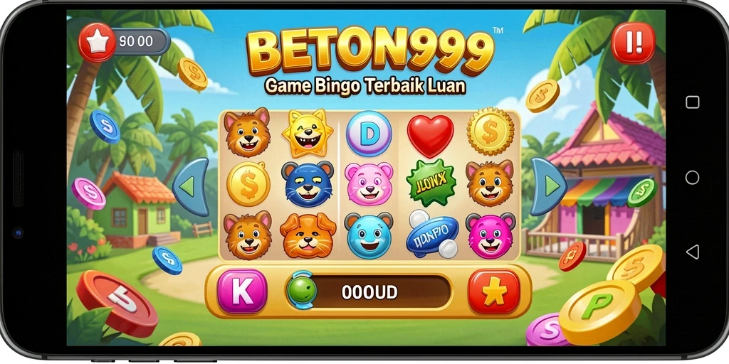 Tampilan gameplay seru Bingo di BETON999 yang penuh warna.
