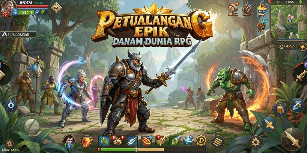 Tampilkan gameplay RPG epik di BRO178 dengan pertarungan yang intens.