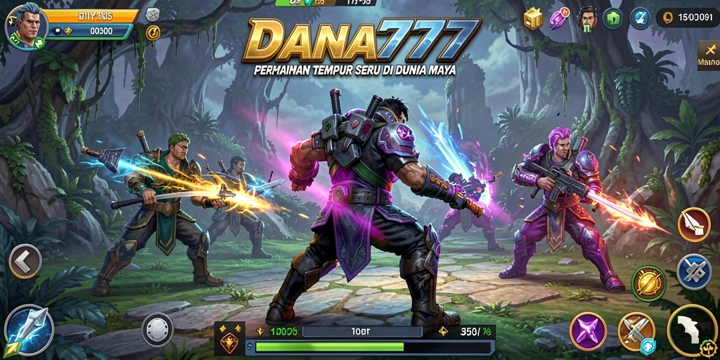 Screenshot DANA777 menampilkan aksi tembak-menembak yang mendebarkan.