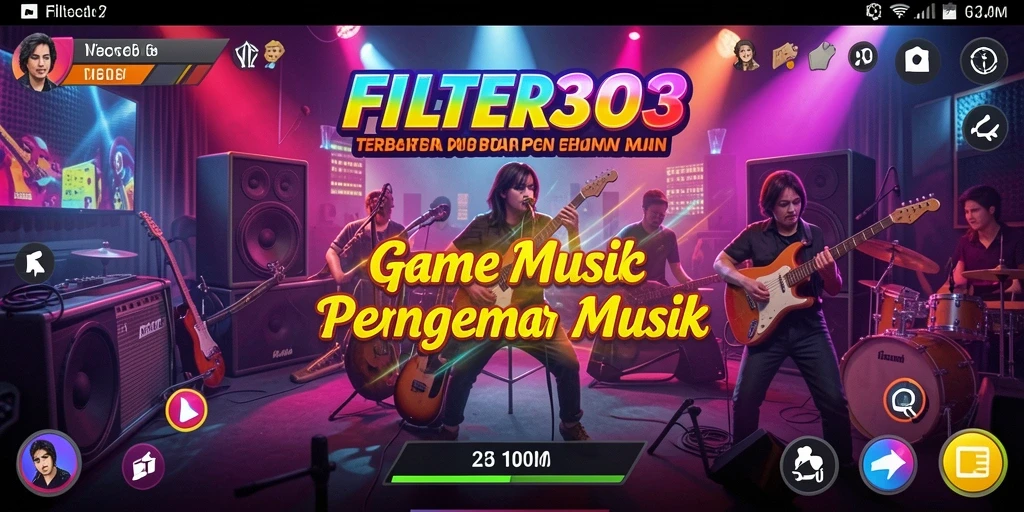 Tampilan screenshot utama FILTER303 yang menunjukkan gameplay seru dan interaktif.