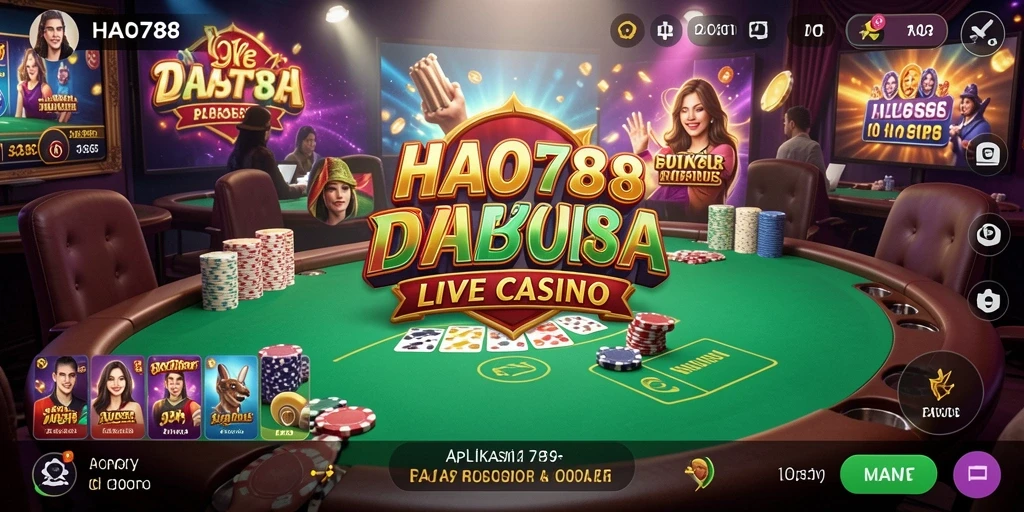 Tampilan gameplay Live Casino HAO788 yang menarik dan interaktif.