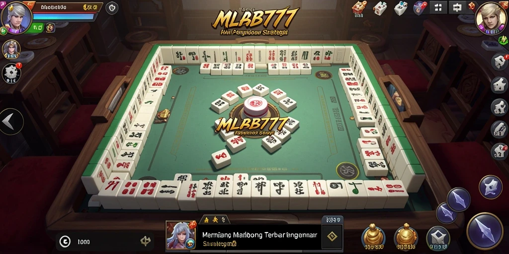 Tampilan gameplay <strong>MLBB777</strong> yang seru dengan ubin Mahjong yang menarik.