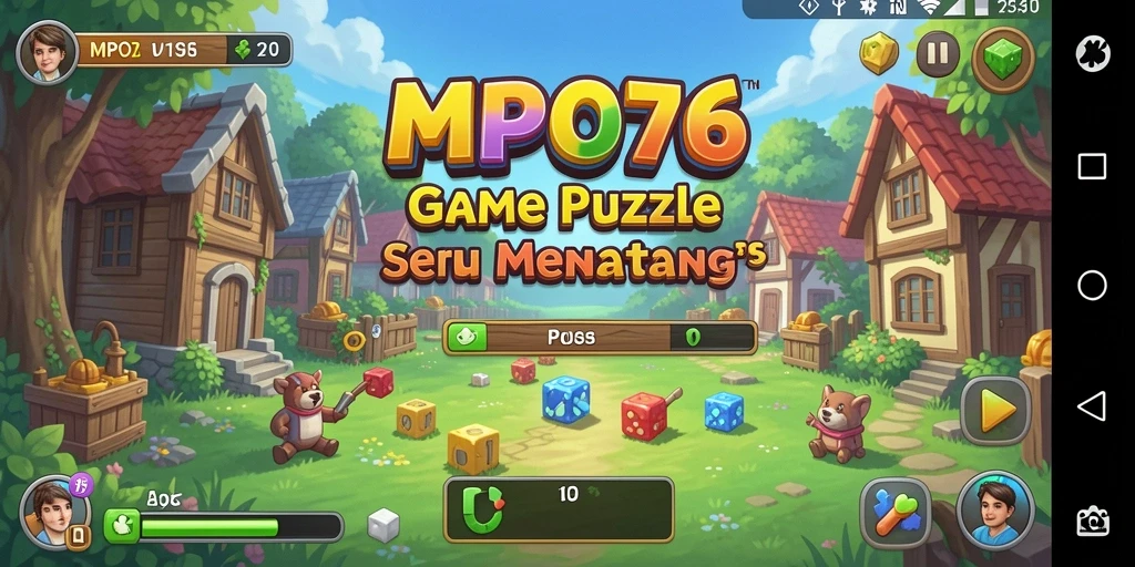 Tampilan menarik saat menyelesaikan teka-teki di MPO76.