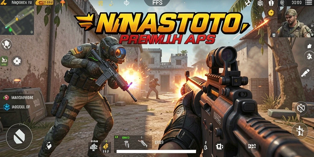 Gameplay intens NANASTOTO dengan aksi tembak-menembak yang mendebarkan.