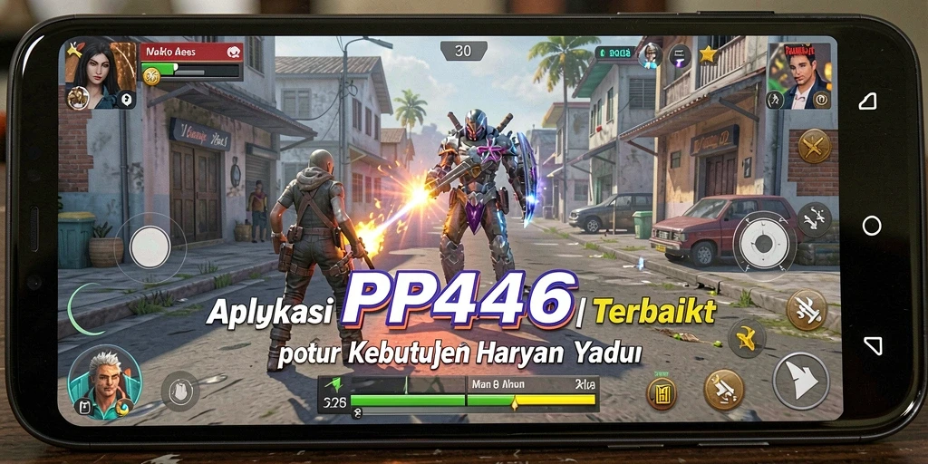 Tampilan antarmuka aplikasi PP444 yang sederhana dan fungsional.