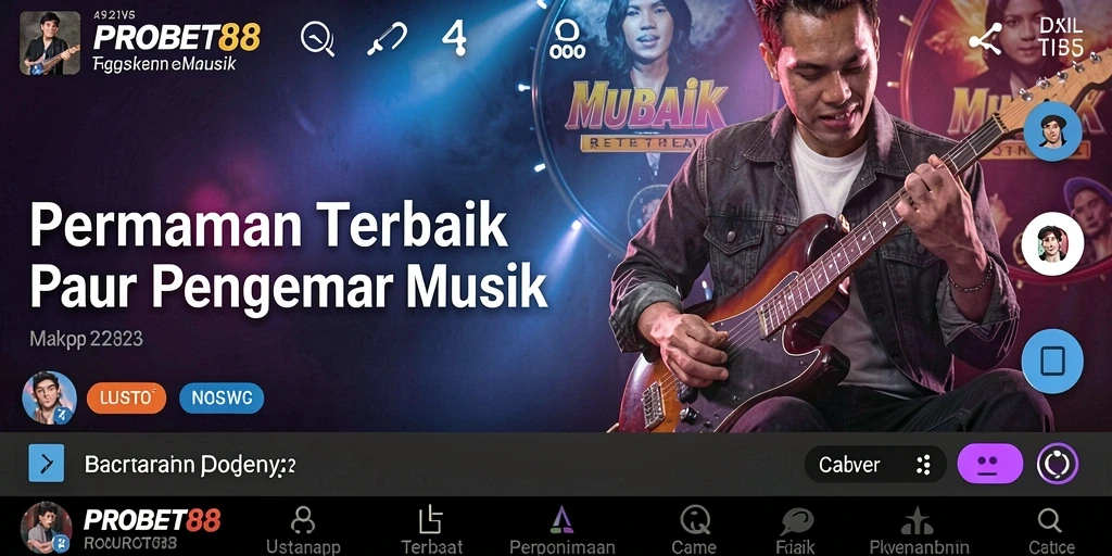 Tampilan gameplay menarik dari PROBET88 yang menggabungkan musik dan tantangan.