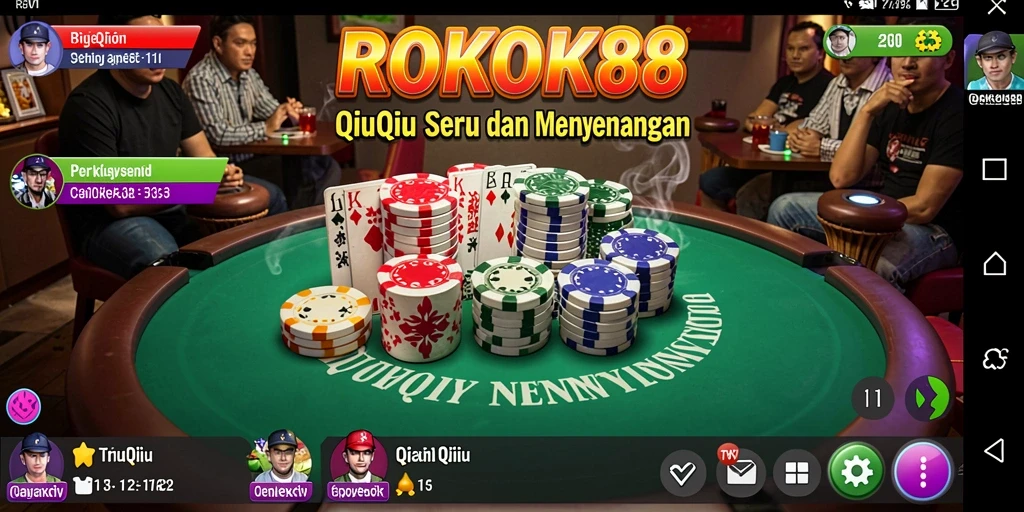 Screenshot ROKOK88 menampilkan pemain sedang bersaing di QiuQiu.