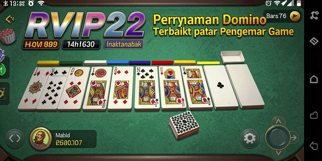 Tampilan menarik dari gameplay domino di RVIP2.
