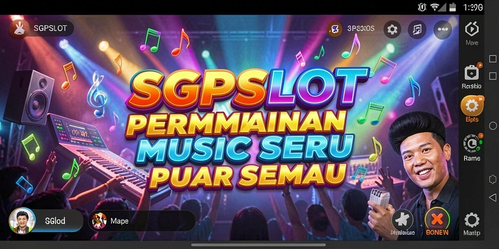 Tampilan gameplay SGPSLOT dengan berbagai lagu dan tantangan menarik.