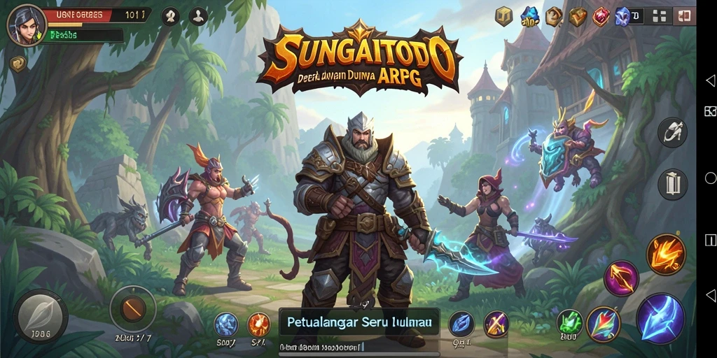 Tampilan seru gameplay ARPG SUNGAITOTO dengan aksi mendebarkan.