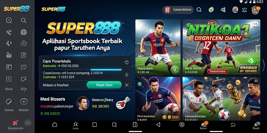 Tampilan gameplay menarik dari aplikasi Sportsbook SUPER88.