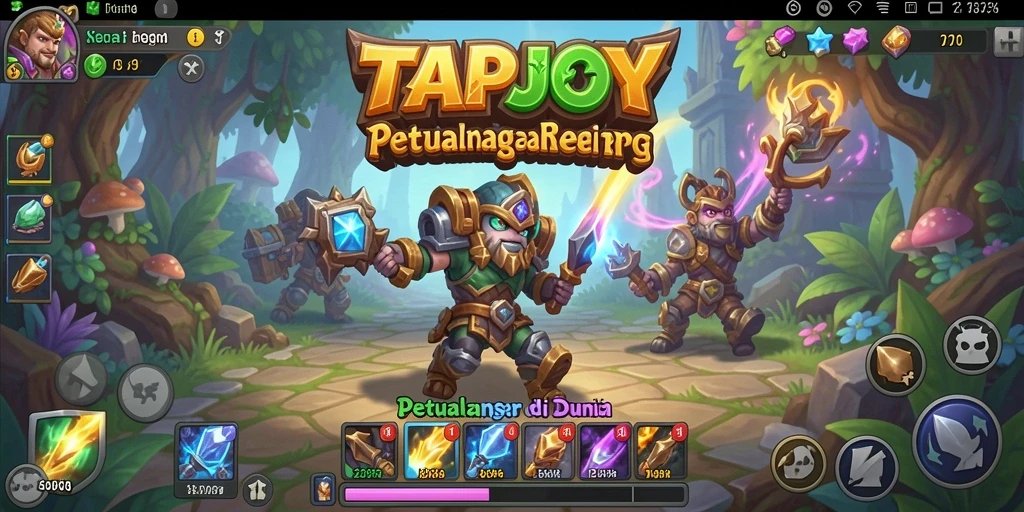 TAPJOY menampilkan momen petualangan seru dalam gameplay RPG.