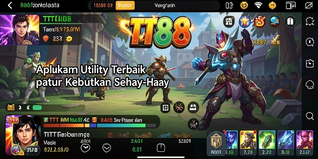 Screenshot utama TTT888 menampilkan antarmuka aplikasi Utility yang intuitif.