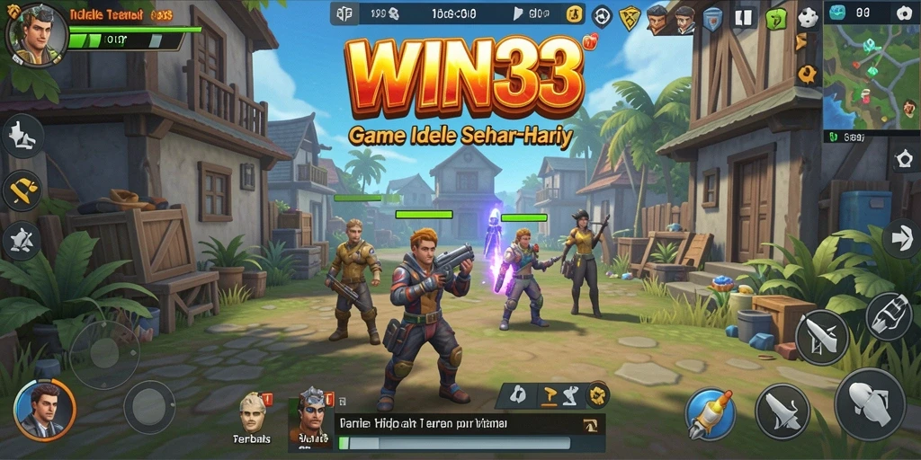 Tampilan gameplay Idle yang menawan dan interaktif.